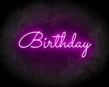 BIRTYDAY neon sign - LED neon reclame bord neon letters verlichting