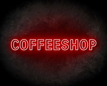 COFFEESHOP DUBBEL neon sign - LED neon reclame bord neon letters verlichting