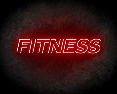 FITNESS neon sign - LED neon reclame bord neon letters verlichting