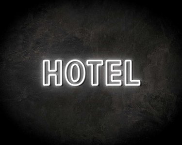 HOTEL neon sign - LED neon reclame bord neon letters verlichting