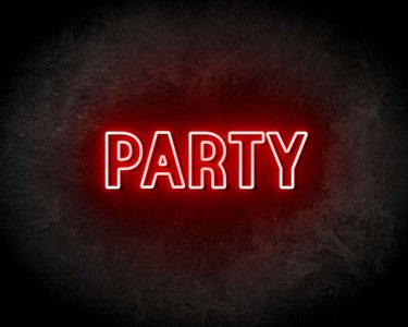 PARTY DUBBEL neon sign - LED neon reclame bord neon verlichting