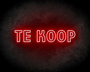 TE KOOP neon sign - LED neon reclame bord neon letters verlichting