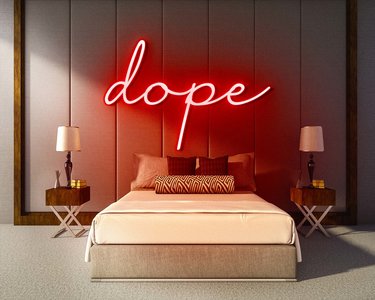 DOPE neon sign - LED neon reclame bord neon letters verlichting