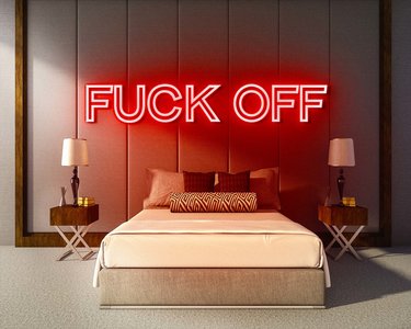 FUCK OFF neon sign - LED neon reclame bord