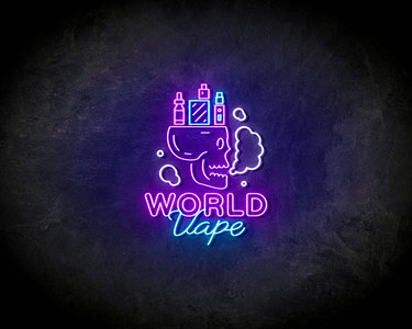 VAPE WORLD Neon Sign - Lichtreclame 