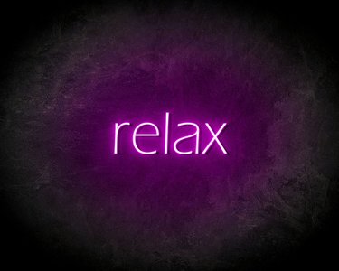 Relax Neon Sign - Neonreclame borden