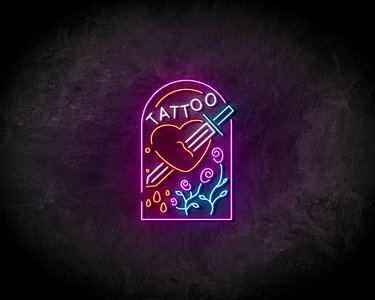 Tattoo heart LED Neon Sign - Neon verlichting