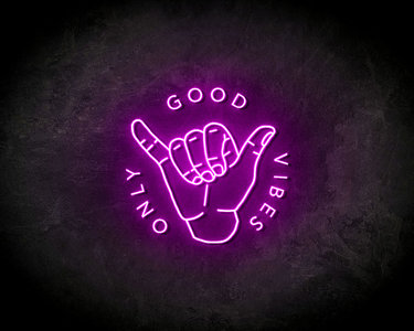 Good Vibes Only LED Neon Sign - Neon verlichting