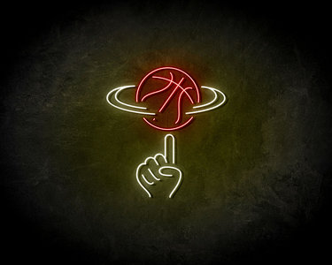 Spinning basketbal Neon Sign - Neonreclame borden