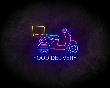 Food Delivery Neon Sign - Licht reclame 