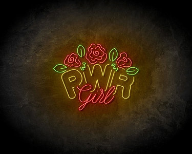 PWR Girl Neon Sign - Licht reclame 