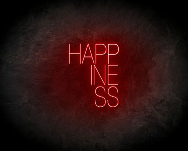 Happiness Neon Sign - Neonreclame borden