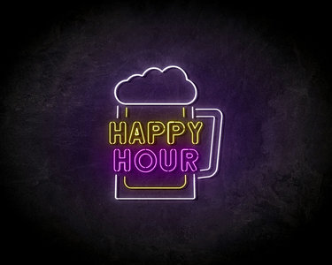 Happy Hour LED Neon Sign - Neon verlichting