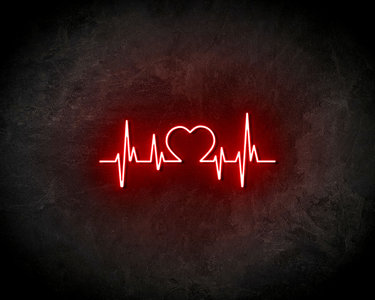 Heart Beat Neon Sign - Licht reclame 