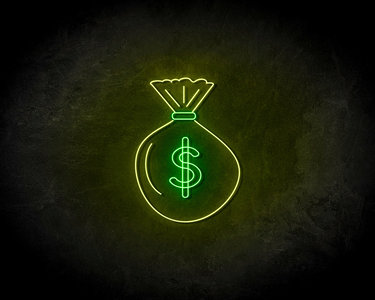 Money Bag LED Neon Sign - Neon verlichting