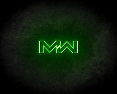 MW Neon Sign - Neonreclame borden