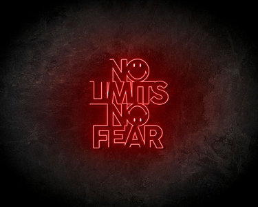 No Limits No Fear LED Neon Sign - Neon verlichting