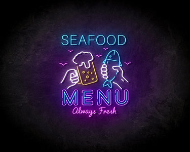 Seafood Neon Sign - Licht reclame 