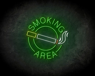 Smoking Area LED Neon Sign - Neon verlichting