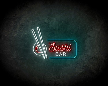 Sushi Bar Chopsticks Neon Sign - Licht reclame 