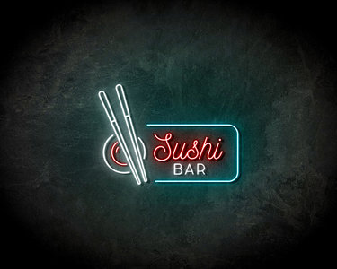 Sushi Bar Chopsticks Neon Sign - Licht reclame 