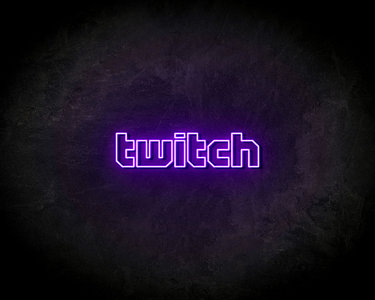 Twitch Text LED Neon Sign - Neon verlichting