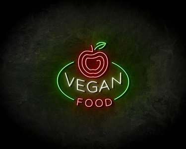 Vegan Food LED Neon Sign - Neon verlichting