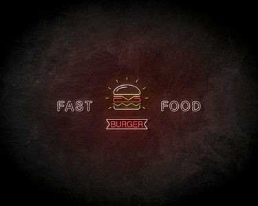 Fast Food Neon Sign - Licht reclame 
