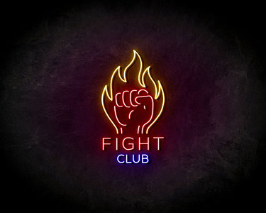 Fight Club Red LED Neon Sign - Neon verlichting