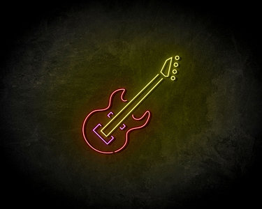 Guitar LED Neon Sign - Neon verlichting