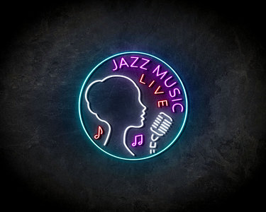 Jazz Music Live Neon Sign - Licht reclame 