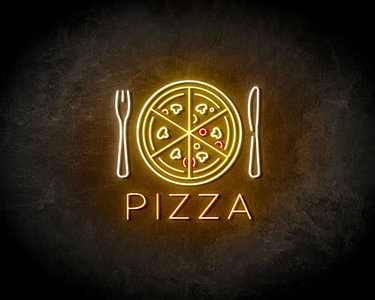 Pizza Yellow LED Neon Sign - Neon verlichting