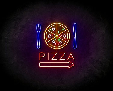 Pizza Blue Neon Sign - Licht reclame 