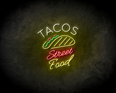 Tacos streetfood Neon Sign - Licht reclame 