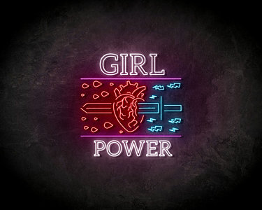 Girl power Neon Sign - Licht reclame 