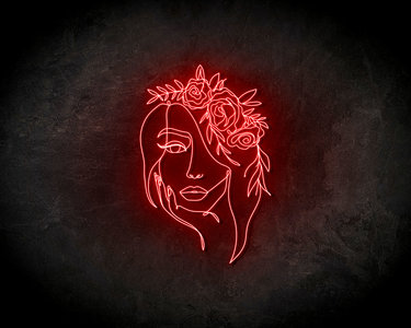 Flower crown Neon Sign - Licht reclame 