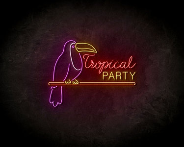 Tropical party Neon Sign - Licht reclame 