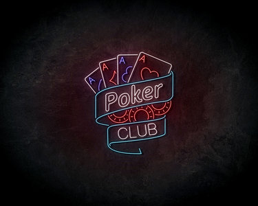 Poker club Neon Sign - Licht reclame 