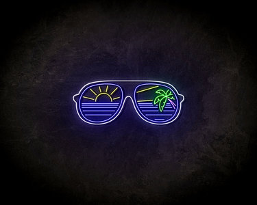 Summer glasses Neon Sign - Licht reclame 