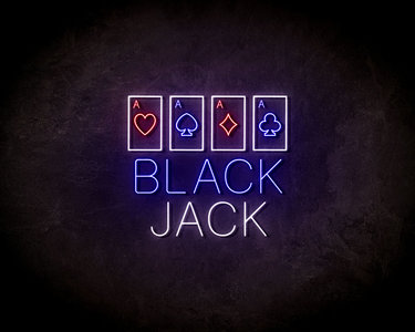 Blackjack LED Neon Sign - Neon verlichting