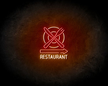 Restaurant rechts LED Neon Sign - Neon verlichting