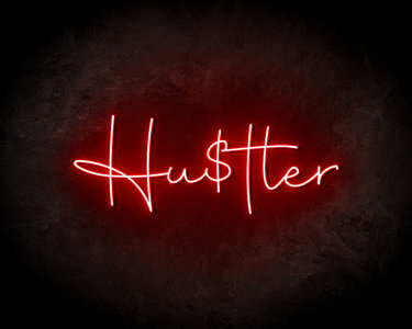 Hustler Neon Sign - Neonreclame borden
