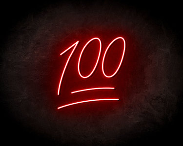Keep It 100 Neon Sign - Neonreclame borden