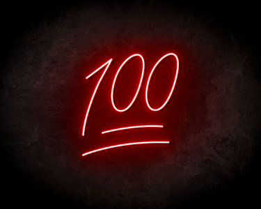 Keep It 100 Neon Sign - Neonreclame borden