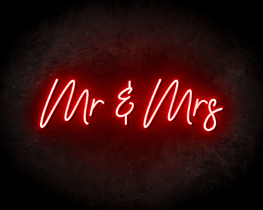 Mr & Mrs Neon Sign - Neonreclame borden