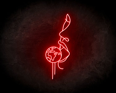 Earth Lolly Neon Sign - Neonreclame borden