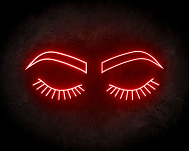 Lashes & Brows Neon Sign - Neonreclame borden