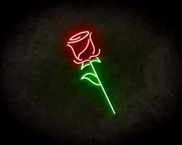Rose Neon Sign - Neonreclame borden