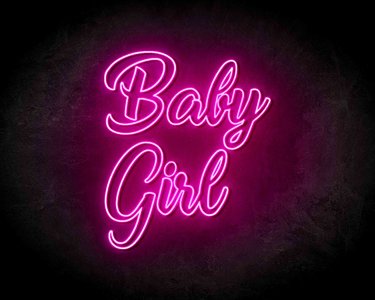 Baby Girl Neon Sign - Neonreclame borden