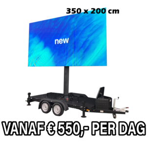 Mobiel LED scherm 7m2 - Verhuur 1 dag
